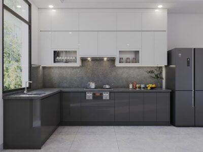 Tủ bếp nhựa cánh Acrylic ACB22