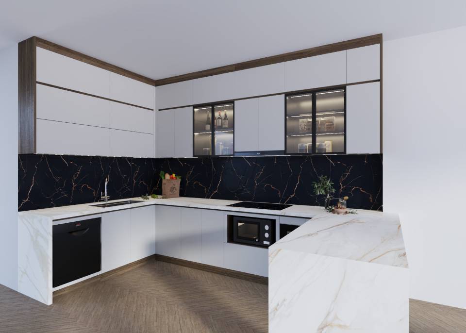 tu-bep-nhua-canh-melamine-NME11-1 Tủ bếp nhựa cánh melamine NMB11